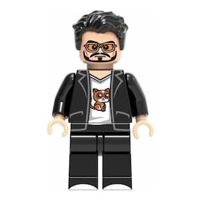 Tony Stark T-Shirt Homem De Ferro Boneco Blocos De Montar
