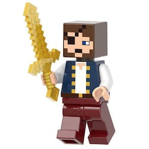Boneco Minifigure Blocos De Montar Player Brown Minecraft