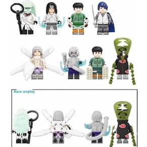 Kit Bonecos Blocos De Montar Naruto Maito Gai Zetsu Kimimaro