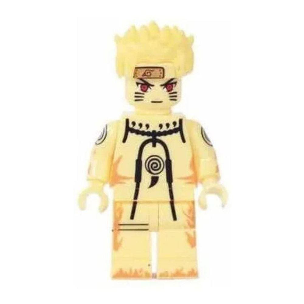 Boneco Blocos De Montar Uzumaki Naruto Modo Kurama