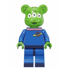 Boneco Blocos De Montar Popobe Alien Bear Exclusivo