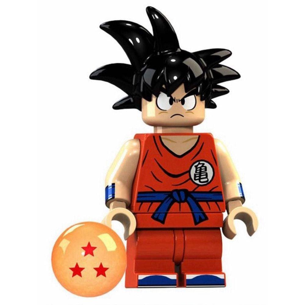 Boneco Blocos De Montar Goku Young Son Dragon Ball