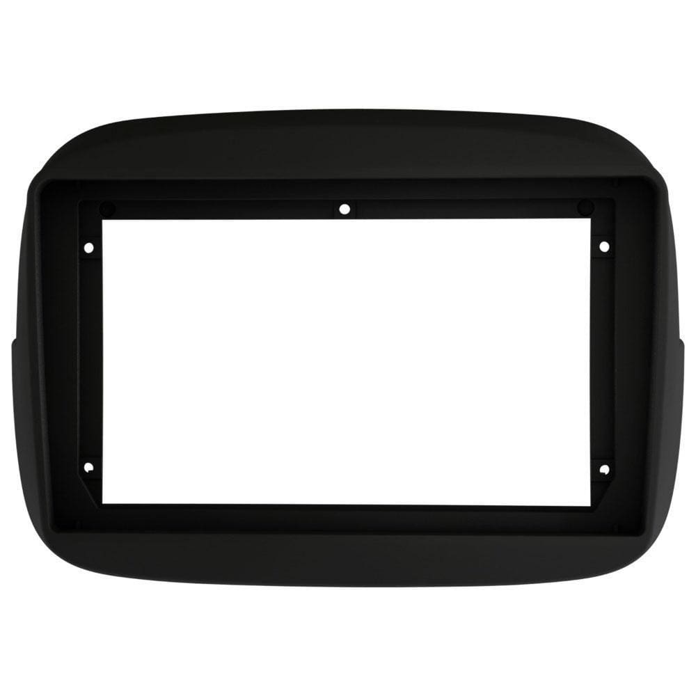 Moldura Painel Mulitmidia 9 Polegadas Fiat Mobi Preta Fosca