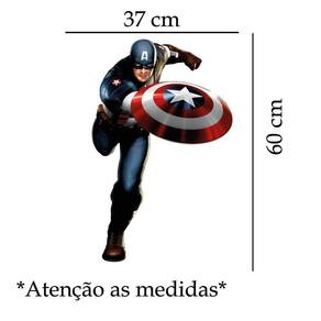 Adesivo De Parede Capitão América Mod03