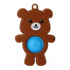 Simple Dimple Fidget Toy Pop Bubble Sensorial Ursinho Marrom