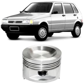 Kit Pistao 0.40 Motor Fiat Uno 1.3 85 a 91 Metal Leve