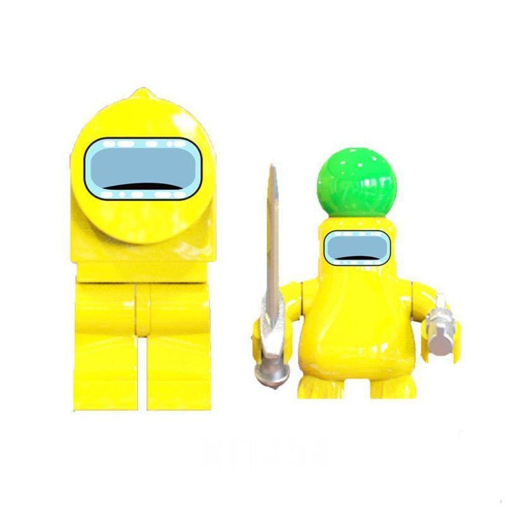 Boneco Minifigure Blocos De Montar Among Us Yellow