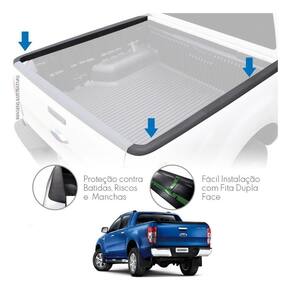 Protetor Borda Lateral Ford Ranger Cab Dupla 2013 Em Diante
