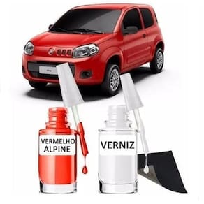 Tinta Tira Risco Retoque Automotivo Vermelho Alpine Vermelho