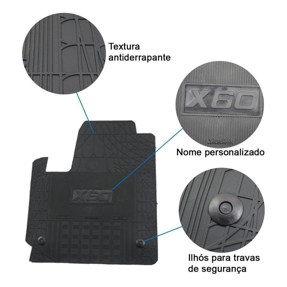Jogo Tapete Interno Reforçado Lifan X60 2014 A 2018 Preto