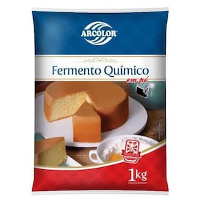 Fermento Químico Arcolor 1kg - Amido de Milho, Bicarbonato