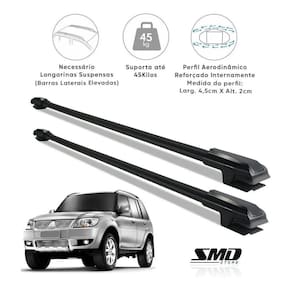 Rack Travessa Teto Mitisubishi Pajero Tr4 2010 A 2016 Preto