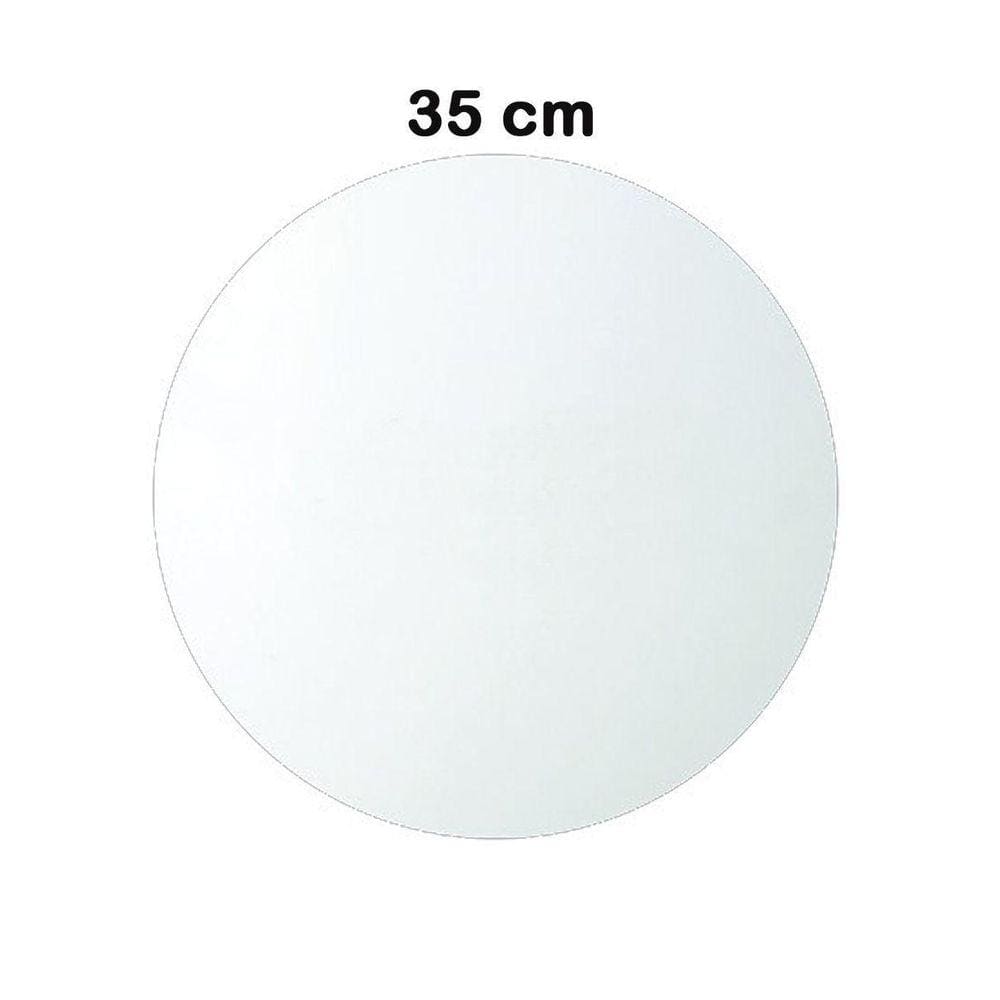 Tábua Branca Redonda 35Cm Algo Mais
