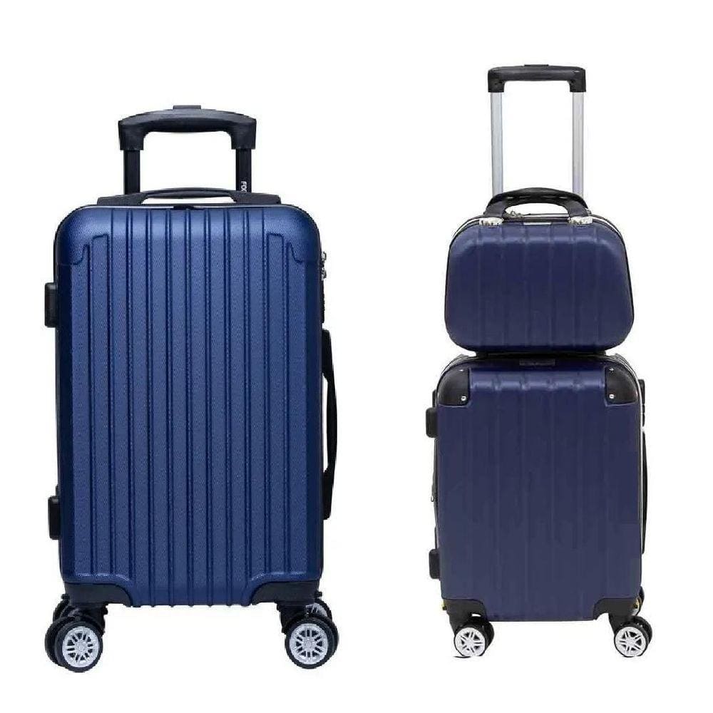 Kit 2 Malas De Viagem 10Kg E 23Kg + Frasqueira Rodinha 360