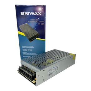 Fonte Chaveada 20A 12V 240W Bivolt Som Automotivo Led Briwax