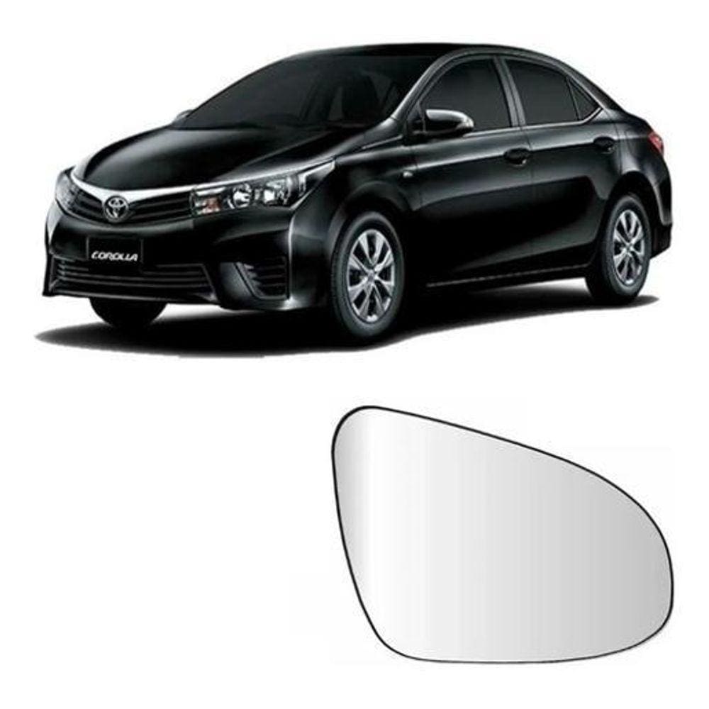 Lente Espelho Retrovisor Corolla 2015 16 17 A 2019 Esquerdo