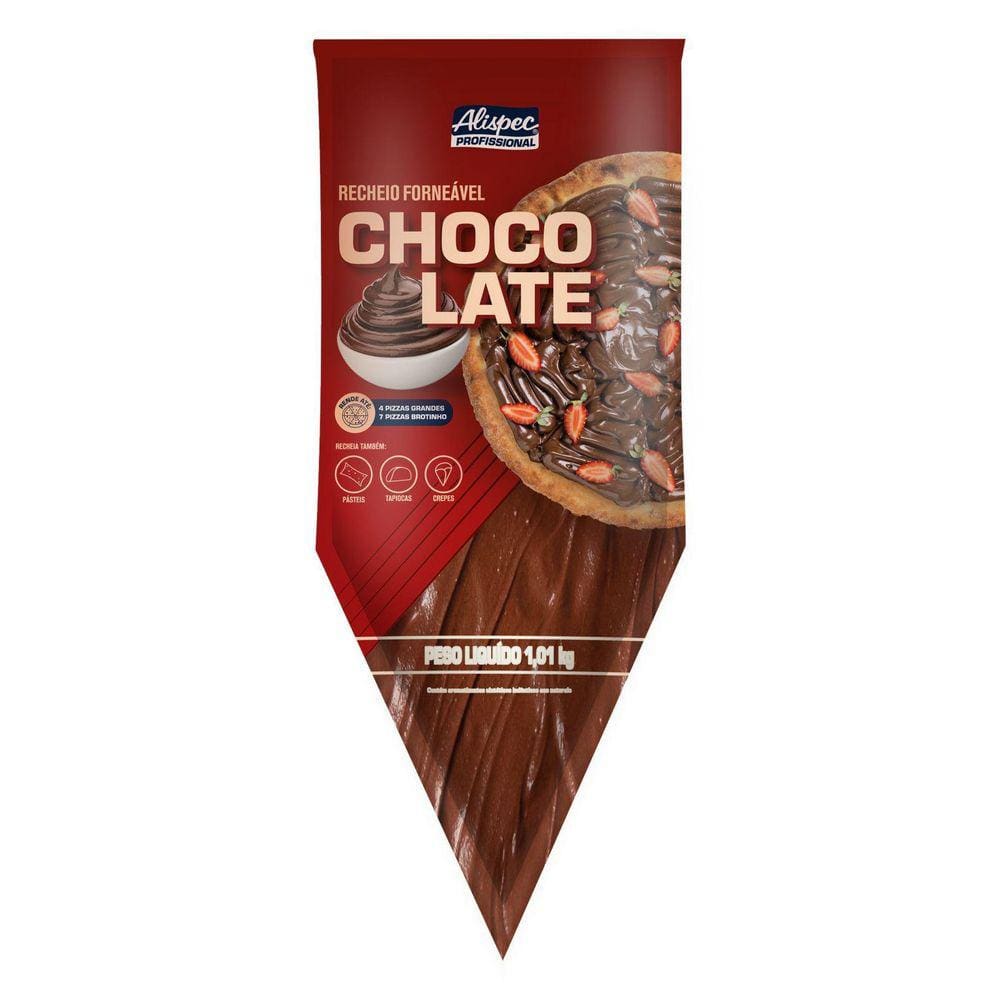 Recheio Forneável Chocolate Bag 1,01Kg Alispec