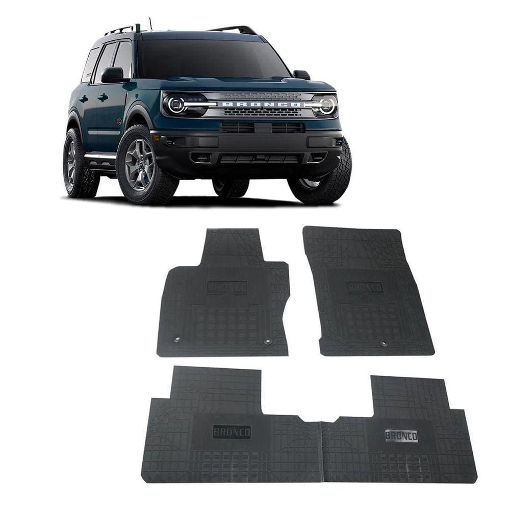 Jogo Tapete Interno Reforçado Ford Bronco 2021 Em Diante