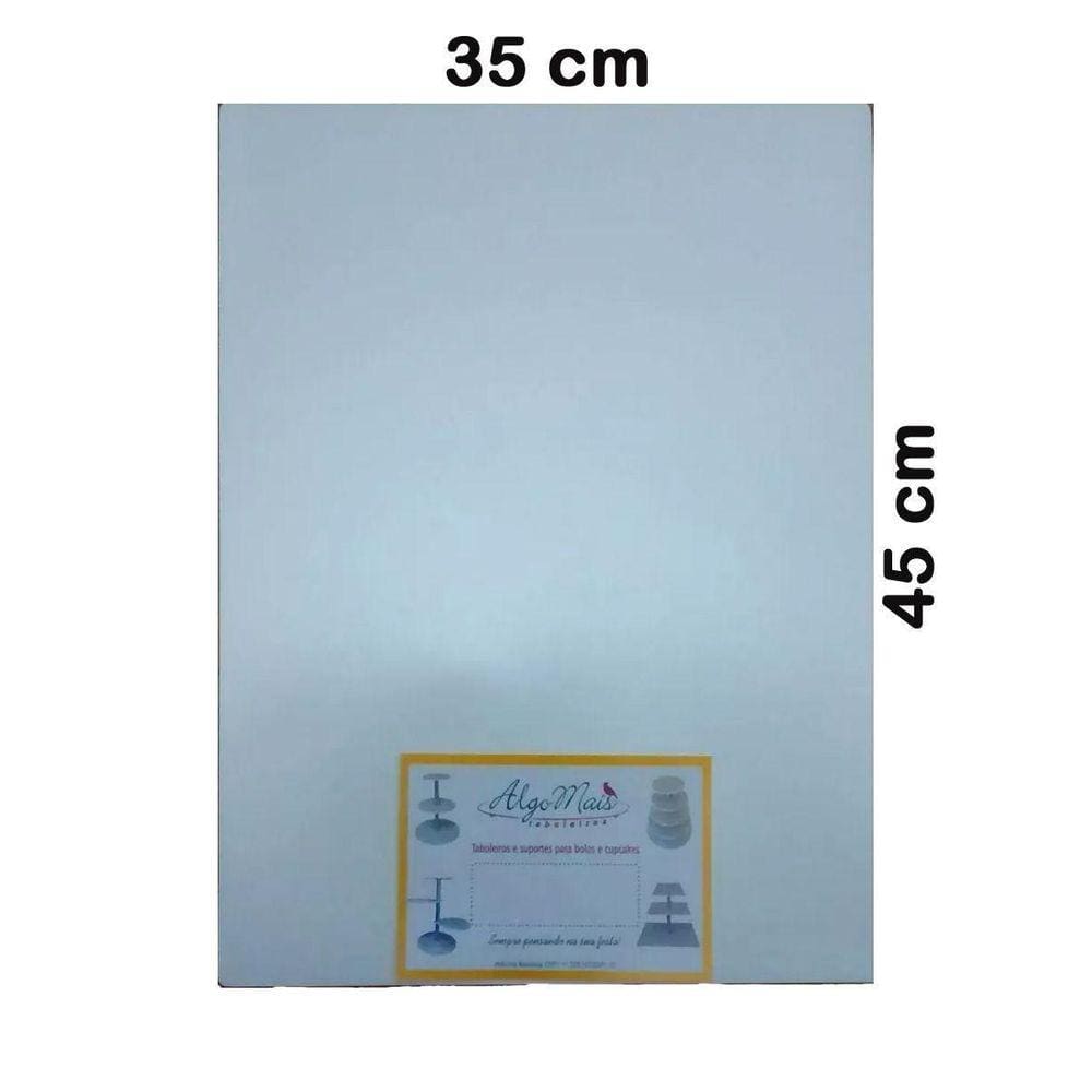 Tábua Branca Retangular 35X45Cm Algo Mais