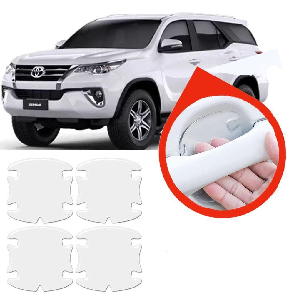 Protetor Maçaneta Silicone Incolor Hilux Sw4 Srx 2012 A 2023