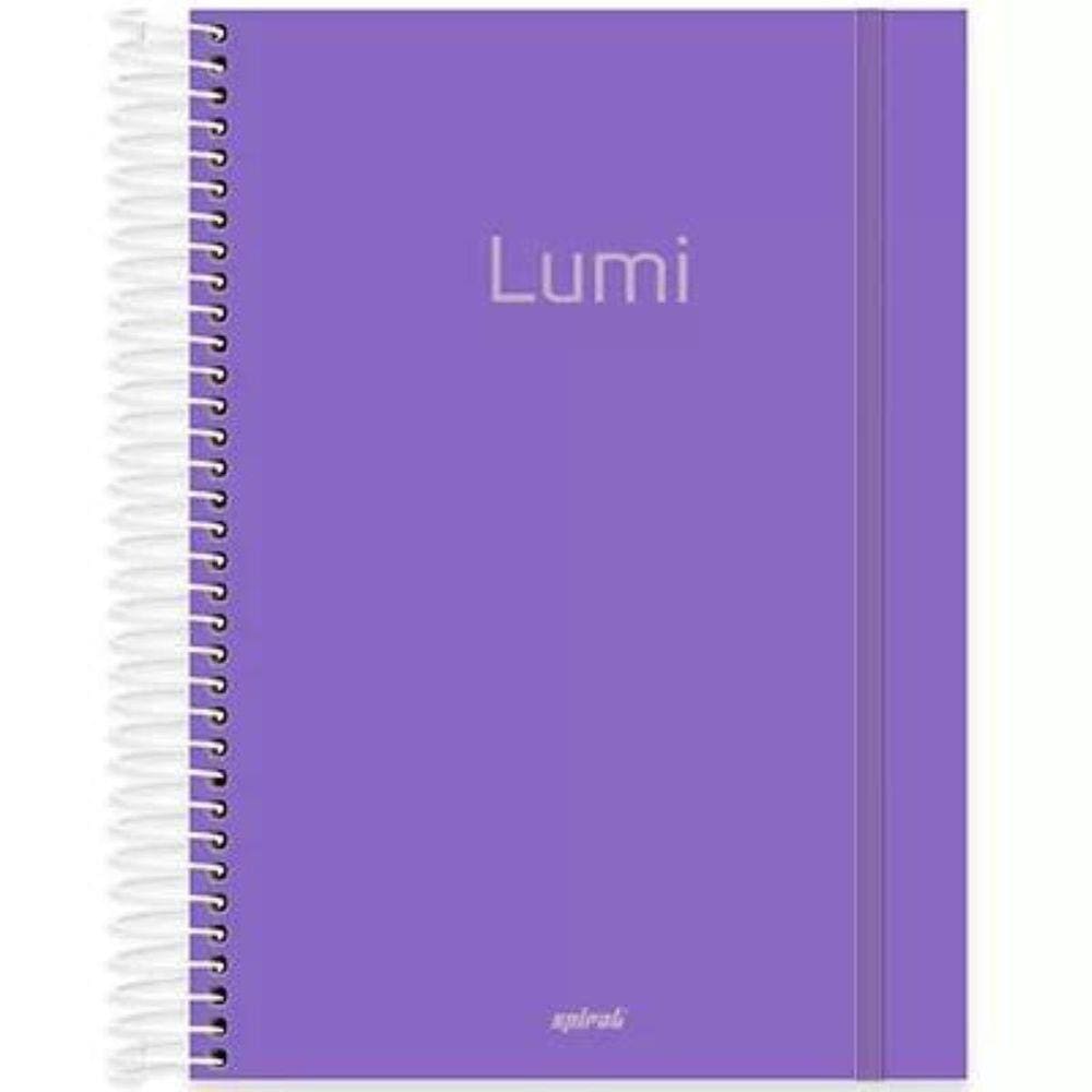 Material Escolar Caderno Cores Neon 10Matérias/160Folhas/Kit