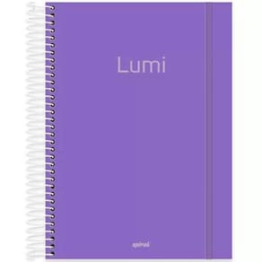 Material Escolar Caderno Cores Neon 10Matérias/160Folhas/Kit