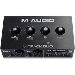 Interface De Áudio M-Audio M-Track Duo 24 Bits Usb 2 Canais