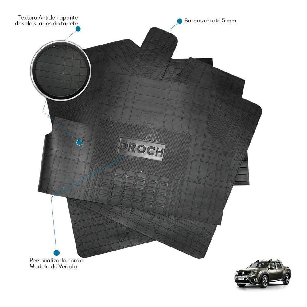 Jogo Tapete Interno Reforçado Duster Oroch 2015 Em Diante