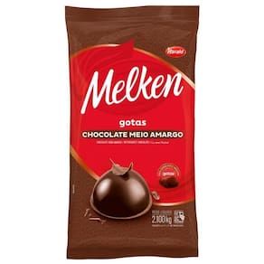 Chocolate Melken Gotas Meio Amargo 2.100Kg - Harald
