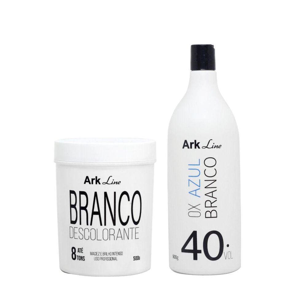 Kit Pó Descolorante Branco 500Gr E Ox 40Vol. - Ark Line