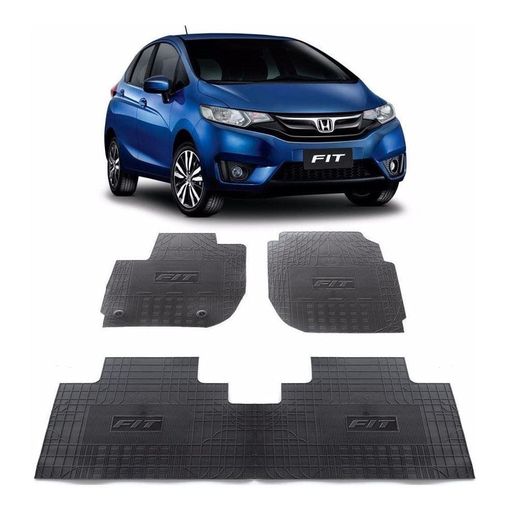 Jogo Tapete Interno Reforçado Honda New Fit 2015 E 2016
