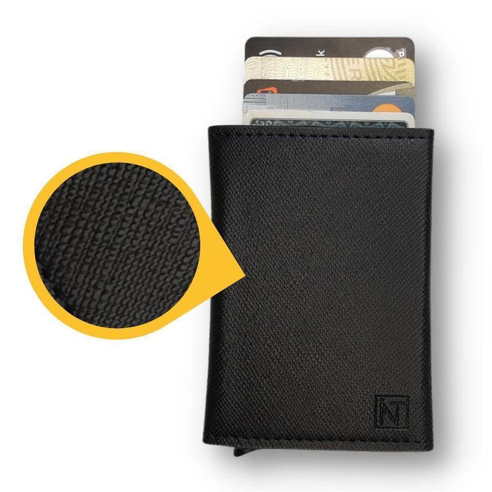 Carteira Fibra Com Imã Exclusividade Atni Bloqueio Rfid
