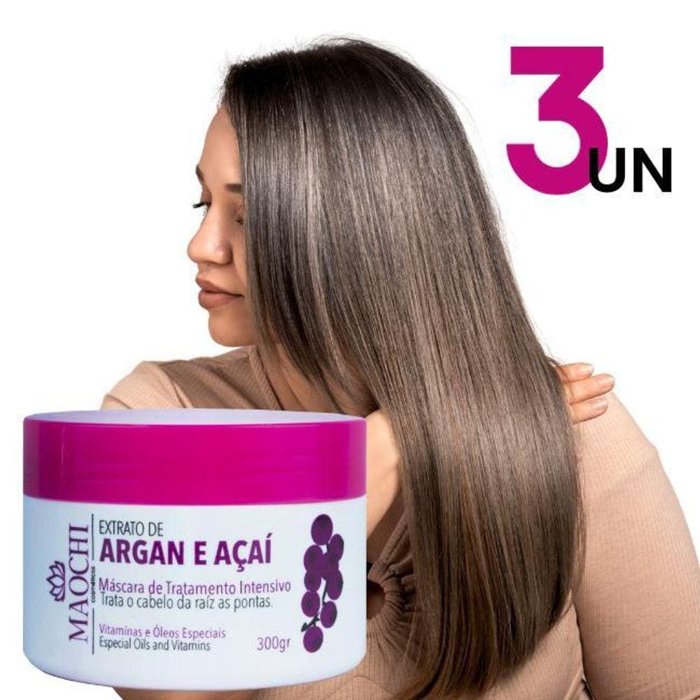 Máscara Tratamento Intenso Maochi Argan Açaí 300g