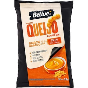 Snack Milho Queijo Nacho 35G Belive
