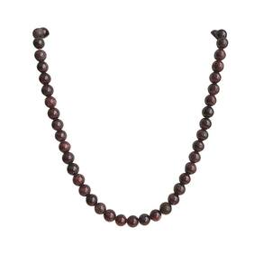 Choker Gargantilha Em Pedra Granada Vermelha