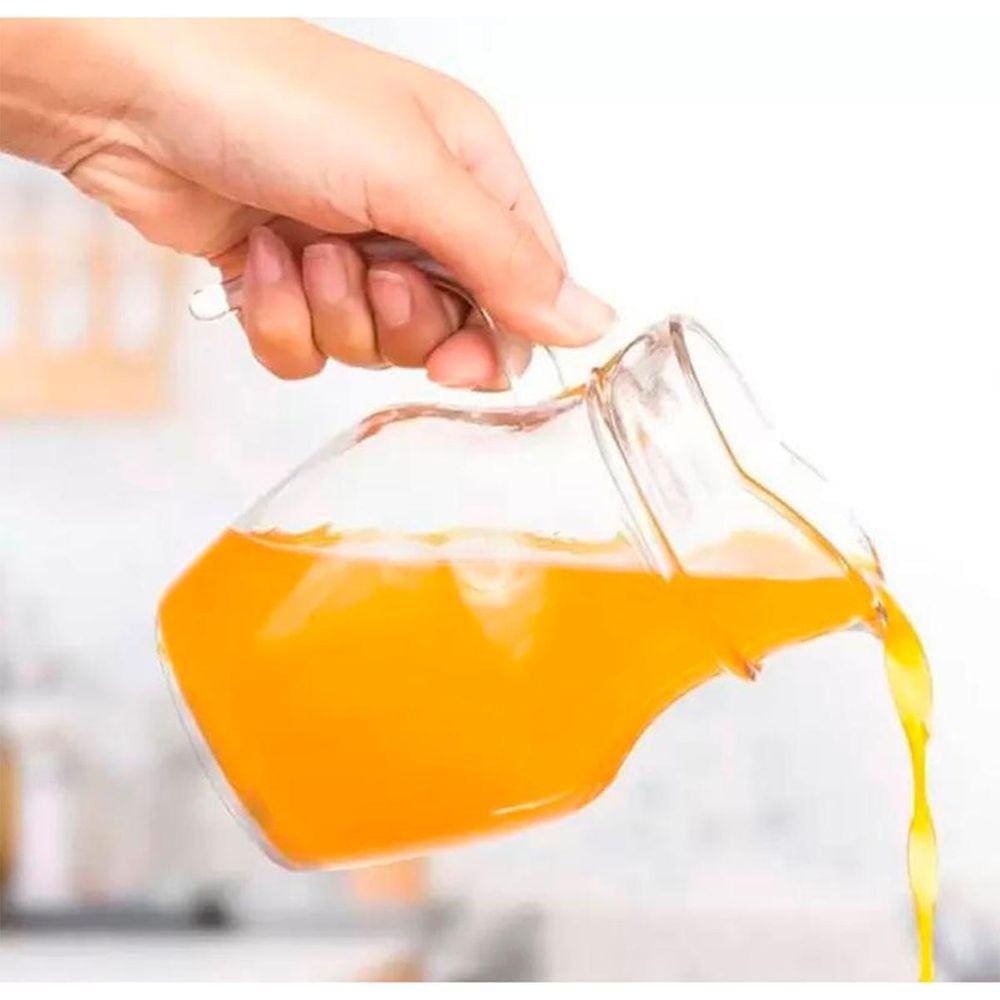 Jarra de Vidro 500ml com Alça - Elegante e Resistente