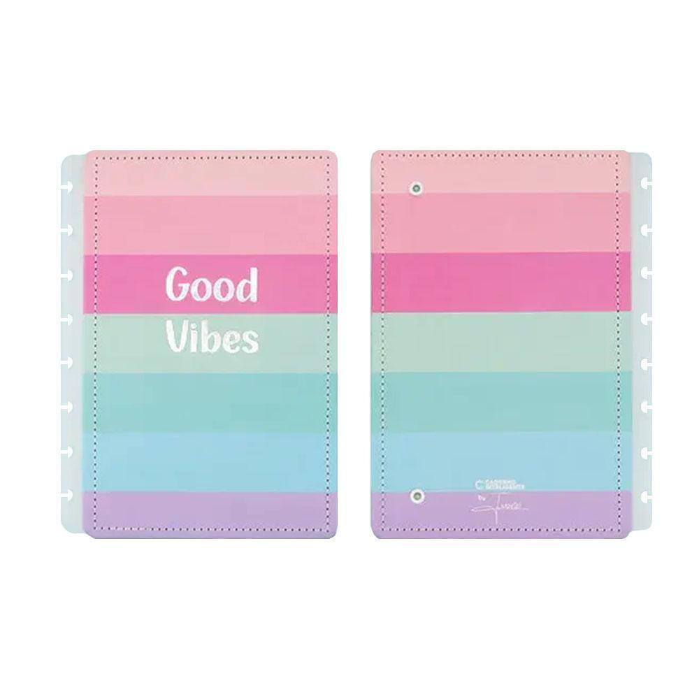 Capa E Contracapa Cad Inteligente Grande Good Vibes By Indy