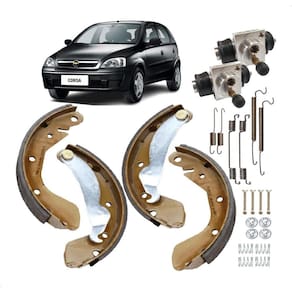 Kit Sapata Lona Cilindro Freio Corsa Joy Maxx Premium 02/12