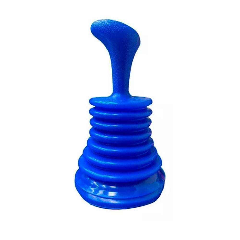 Desentupidor De Pia Plastico Color Sanfonado - Azul