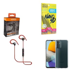 Capinha Samsung M23 Fone Bluetooth E Película De Cerâmica 9D
