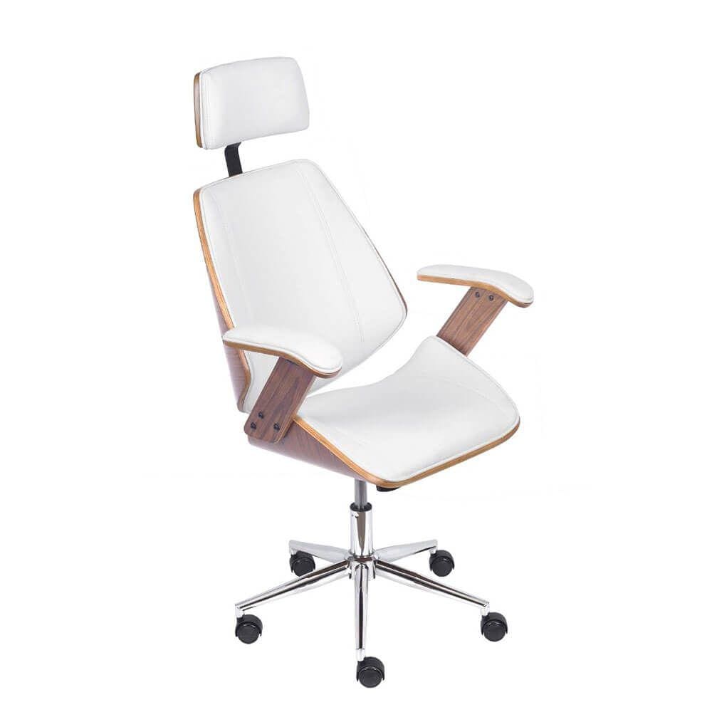 Cadeira de Escritório Lisboa Giratória – Branco