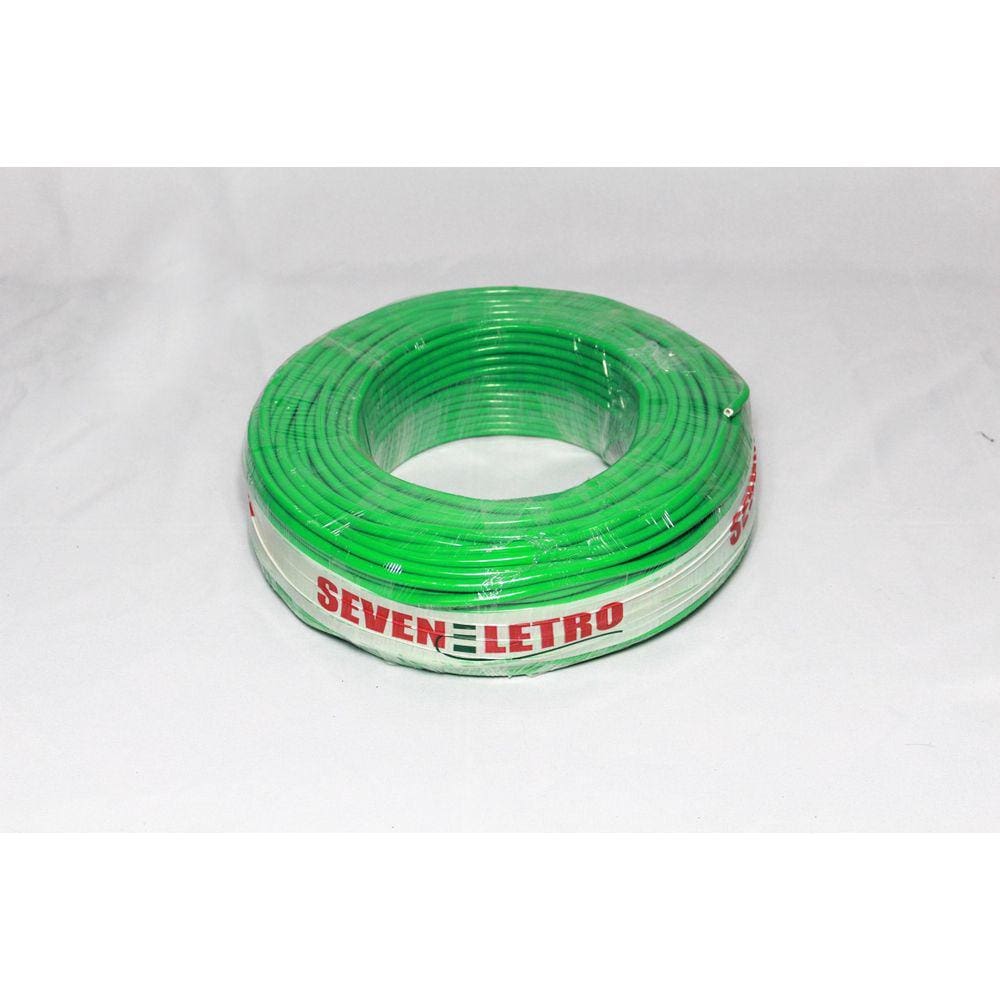 Cabo Flexível 6mm Verde 100m - 750v | Oferta | 2º Linha