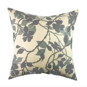 Capa Para Almofada Stmhome Suede 42 X 42 Fiore Cinza