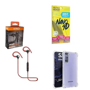 Kit Capinha Samsung S21 Plus Fone Bluetooth E Película 9D