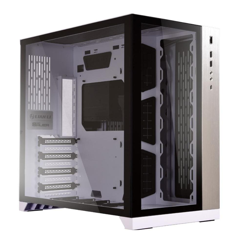 Gabinete Gamer Lian Li O11 Dynamic, Lateral e Frontal em Vidro Temperado, USB-C, USB 3, E-ATX Branco