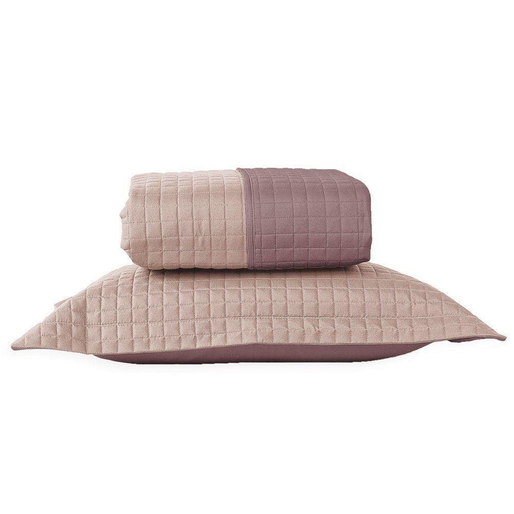 Kit Cobreleito Solteiro Dupla-face Lavive Plaza Rose/Lavanda