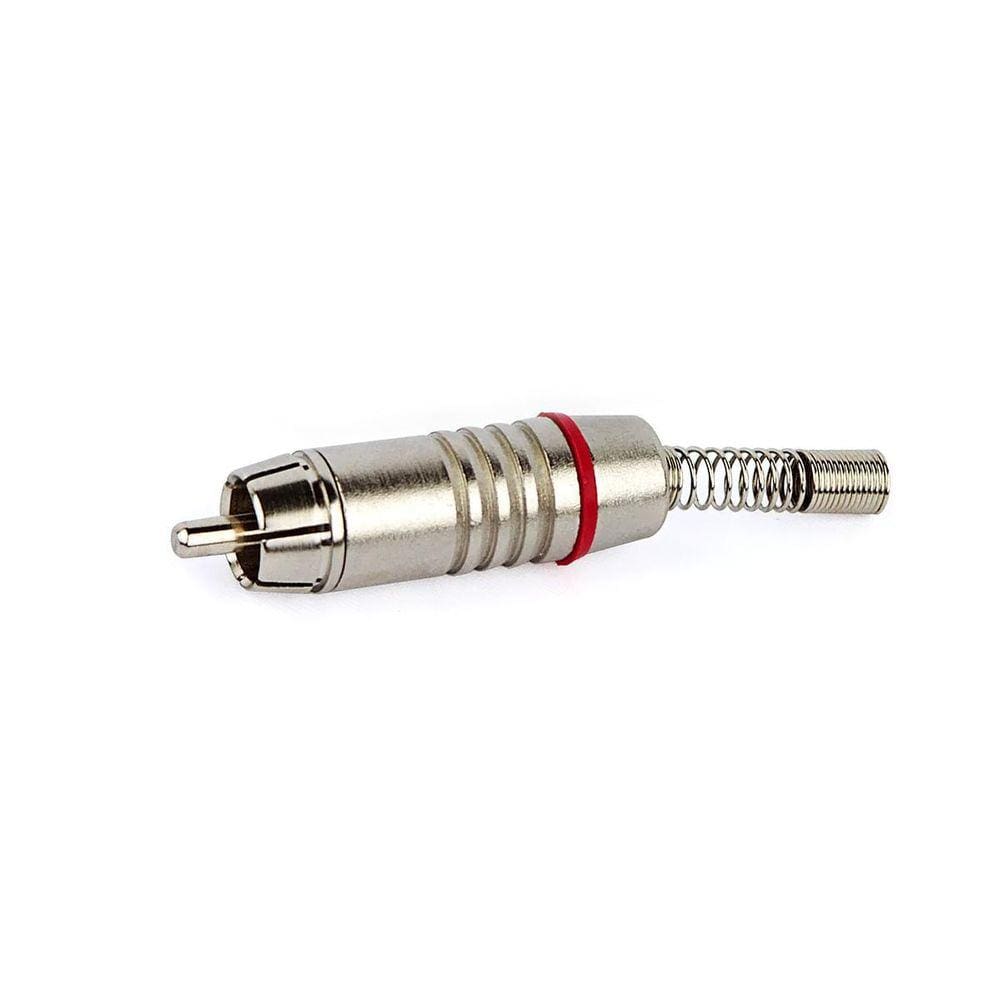 Plug Rca A/V 4Mm, Santo Angelo - Vermelho