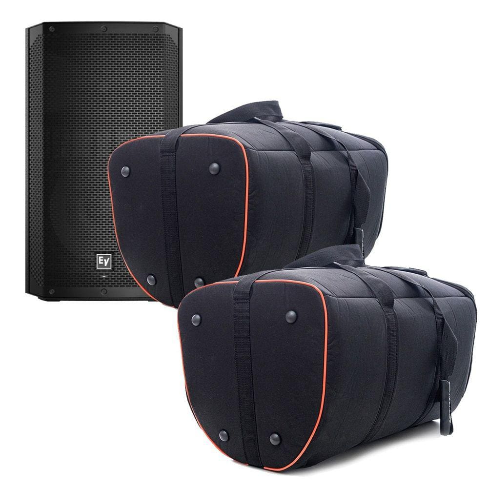 Kit 2 Bolsa Case Capa Bag Para Caixa Eletrovoice Elx200 10p