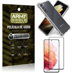 Capinha Samsung S21 Plus Anti Shock + Película De Vidro 3D