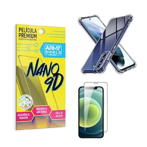 Capa Samsung S21 Fe Anti Shock + Película Nano Cerâmica 9D